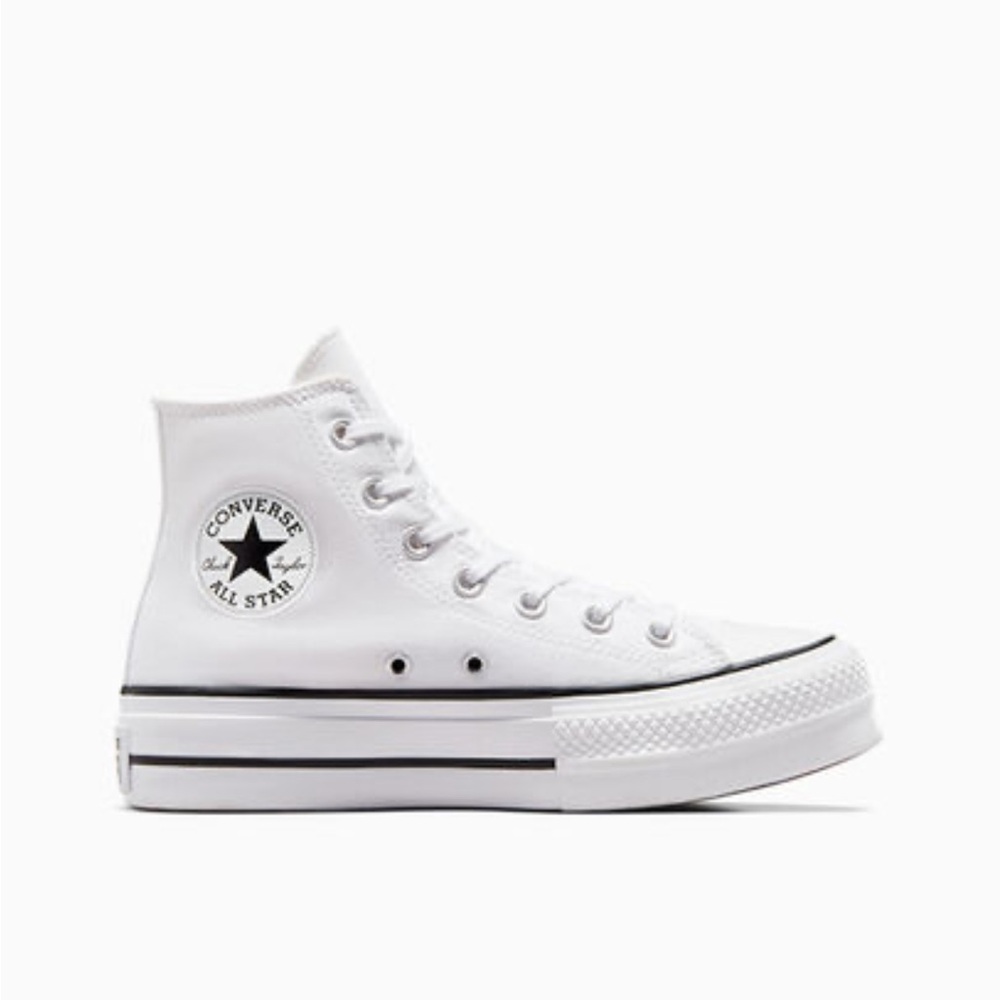 White Converse Chuck Taylor All Star Platform Canvas